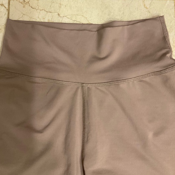 Kihk Biker Shorts In Taupe, High Waist Elastic Band, All Over Snug Fit, Sz S - Picture 2 of 10